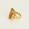 Bague 51.5 Élégante bague cocktail en or jaune, citrine, diamants 58 Facettes DV31371-1
