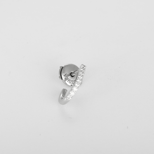 Boucles d'oreilles Messika - Gatsby XS - Boucles d'oreilles en or blanc et diamants 58 Facettes DV32131-1