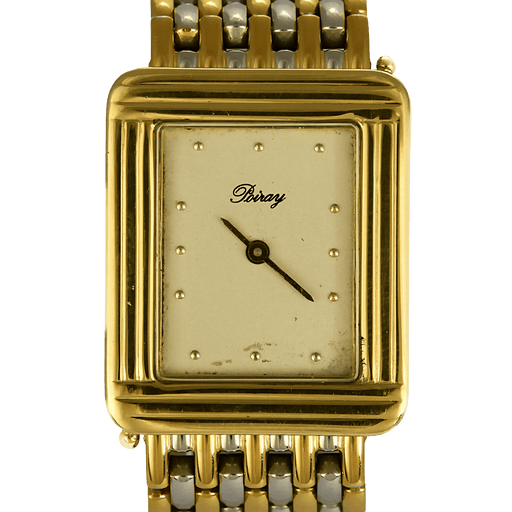 Montre Poiray Montre Ma première en or jaune et or blanc 58 Facettes DV26158-8