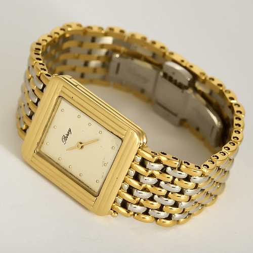 Montre Poiray Montre Ma première en or jaune et or blanc 58 Facettes DV26158-8