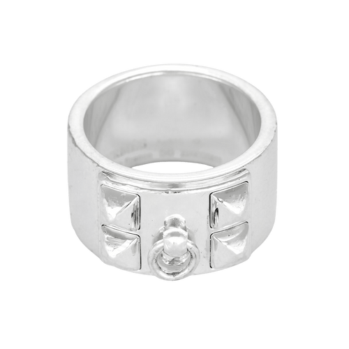 Hermès - Collier de Chien - Bague en argent 58 Facettes DV32042-1