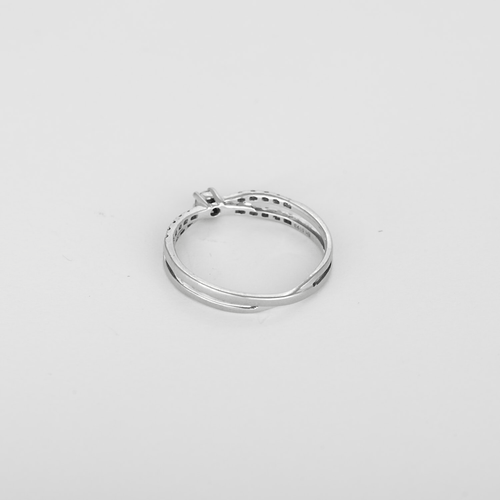 Mauboussin - À La Croisée Des Chemins - Fine Bague Solitaire en or blanc et diamants 58 Facettes DV32033-2