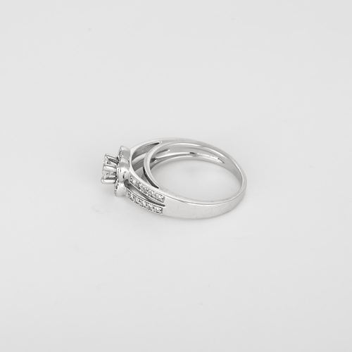 Bague 49 Mauboussin - Chance of love n°2 - Bague en or gris et diamants : 0,36 carat 58 Facettes DV32033-1