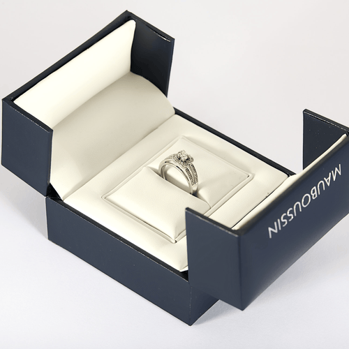 Bague 49 Mauboussin - Chance of love n°2 - Bague en or gris et diamants : 0,36 carat 58 Facettes DV32033-1
