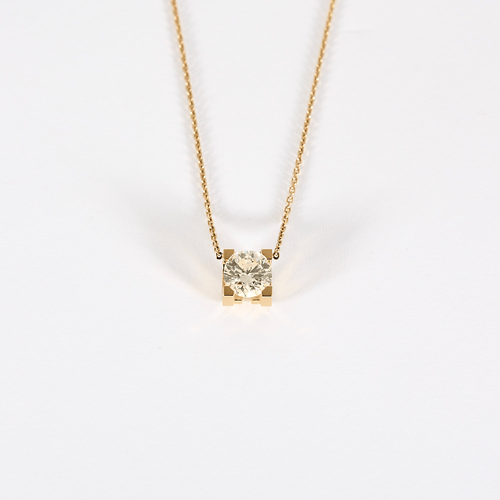 Cartier - C de Cartier - Collier en or jaune et diamant 1,30 carat 58 Facettes DV31731-5