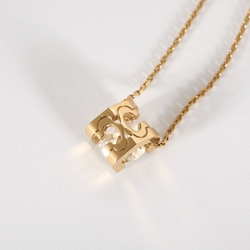 Cartier - C de Cartier - Collier en or jaune et diamant 1,30 carat 58 Facettes DV31731-5