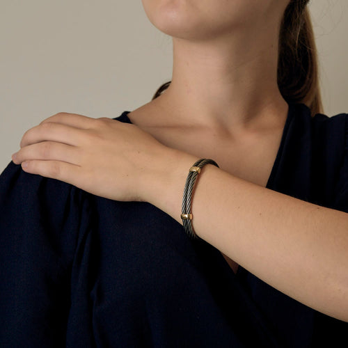 FRED - Force 10 - Bracelet en acier et or. Vintage