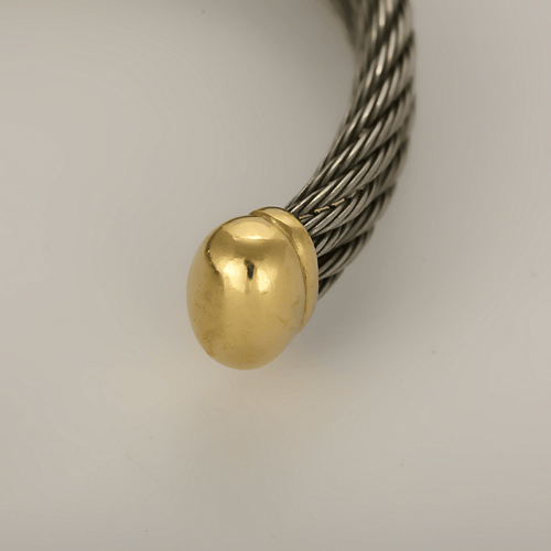 FRED - Force 10 - Bracelet en acier et or. Vintage