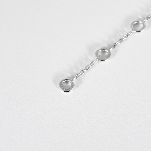 Bracelet Poiray - Rosace - Bracelet en or blanc et diamants 58 Facettes DV31817-2