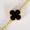 VAN CLEEF & ARPELS - Vintage Alhambra - Bracelet en or jaune et onyx