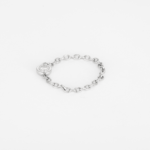 Bague 65 Bague en Or blanc 18k Diamant 58 Facettes DV28510-3