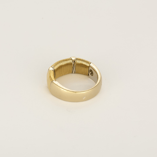 Bague 46.5 Bague Hermès Vintage en or blanc et or jaune 58 Facettes DV32016-2