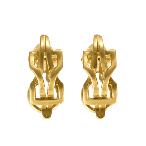 Boucles d'oreilles LALAOUNIS - Élégantes boucles d'oreilles en or jaune 58 Facettes DV31842-1