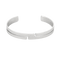 DINH VAN - Seventies - Bracelet jonc ouvert en or blanc 58 Facettes DV32072-2