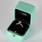 TIFFANY - Bague solitaire en platine et diamant 0.90 carat