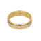 Bague 61 Élégante bague jonc en or jaune et or blanc, diamants : 0,45 carat 58 Facettes DV32130-1