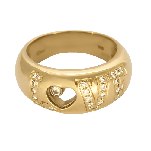 Bague 53 Chopard - Happy Diamond Love - Bague en Or jaune 18k Diamant 58 Facettes DV32010-3