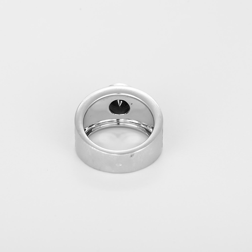 Bague 46.5 Mauboussin - L'Oeuvre Noire - Bague en or blanc, diamant noir et diamants 58 Facettes DV32301-1