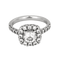 Bague 53 Bague Solitaire en or blanc et diamants 58 Facettes DV26551-1-53-2