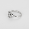 Bague 53 Bague Solitaire en or blanc et diamants 58 Facettes DV26551-1-53-2