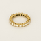 Bague 49 Alliance américaine en or jaune et diamants 58 Facettes DV26158-12