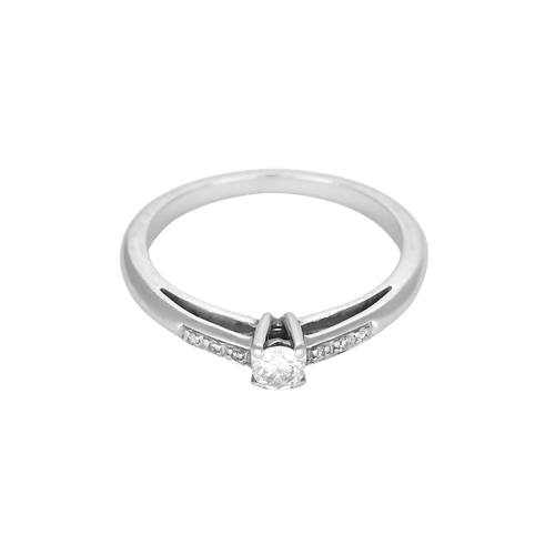 Bague 51 MAUBOUSSIN - Solitaire en or gris 18K 58 Facettes DV32367-1