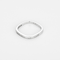 Bague 47 Dinh Van – Alliance carrée or gris et diamants 58 Facettes DV32235-2