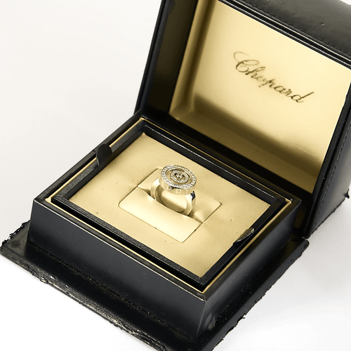 Bague 53 CHOPARD - Happy Spirit - Bague en or blanc et diamant s 58 Facettes DV32380-1