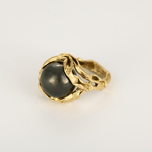 Bague 52.5 Gilbert Albert - Élégante bague en or jaune et perles décoratives 58 Facettes DV32016-1