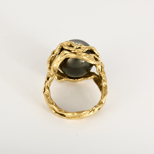 Bague 52.5 Gilbert Albert - Élégante bague en or jaune et perles décoratives 58 Facettes DV32016-1