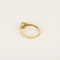 Bague 56 Élégante bague en or jaune, émeraude et diamants : 0,35 carat 58 Facettes DV1834-13