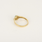 Bague 56 Élégante bague en or jaune, émeraude et diamants : 0,35 carat 58 Facettes DV1834-13
