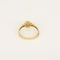 Bague 56 Élégante bague en or jaune, émeraude et diamants : 0,35 carat 58 Facettes DV1834-13