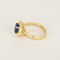 Bague en Or jaune 18k Saphir