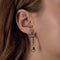 Boucles d'oreilles en Or blanc 18k Saphir and Diamant