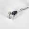 Boucles d'oreilles en Or blanc 18k Saphir and Diamant