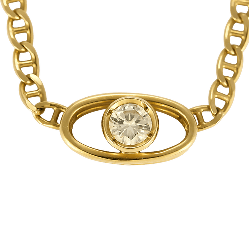 Collier Élégant collier en or jaune et diamants : 0,40 carat 58 Facettes DV32229-1
