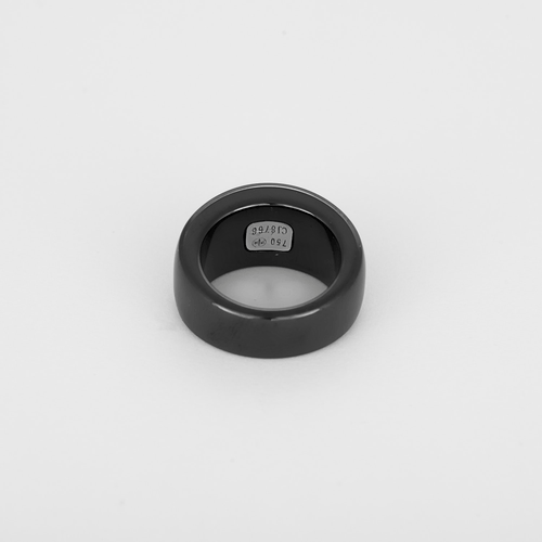 47 Mauboussin - Mon diamant du démon - Bague en céramique noire, or blanc et diamant : 0,08 carat 58 Facettes DV0597-11