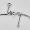Collier en or blanc et pendentif en or blanc, diamants : 0,60 carat et saphir : 1 carat