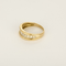 Bague jonc en or jaune et diamants