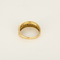 Bague jonc en or jaune et diamants