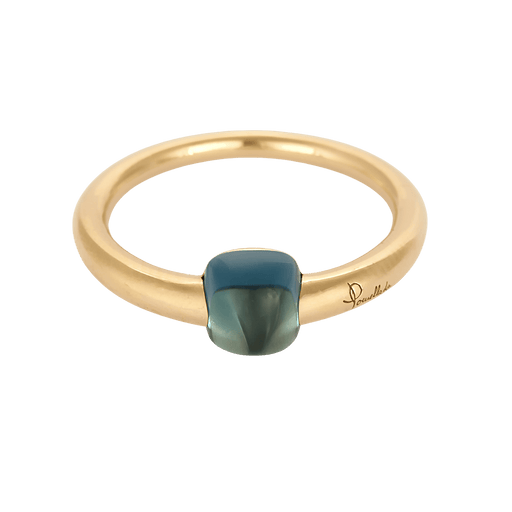 54 Pomellato Bague M'Ama Non M'Ama en Or rose 18k Topaze bleue 58 Facettes DV31202-6