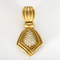 BOUCHERON - Rares Pendants d'oreilles en or jaune 18k et diamants. Vintage. Années 1980.