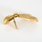 BOUCHERON - Rares Pendants d'oreilles en or jaune 18k et diamants. Vintage. Années 1980.