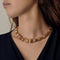 BOUCHERON - Rare collier en or jaune et diamants. Vintage. 1980.