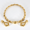 BOUCHERON - Rare collier en or jaune et diamants. Vintage. 1980.