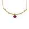 Collier or jaune, rubis : 1 carat, diamants : 0,90 carat 58 Facettes DV0751-16