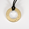Dinh Van - Cible - Élégant pendentif en or blanc, diamants sur cordon noir 58 Facettes DV32132-1