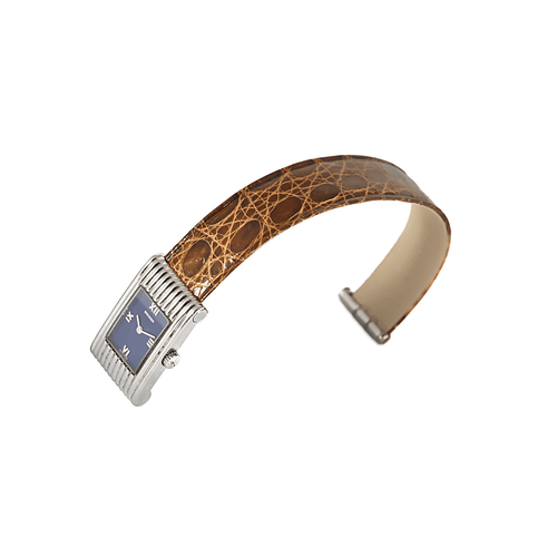 Boucheron - Montre Reflet en acier et cadran bleu 58 Facettes DV8953-11