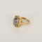 53 Bague en or jaune, saphir : 2 carats et perles blanches de semences 58 Facettes DV31672-4